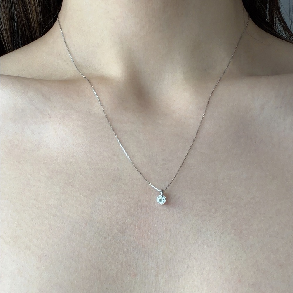 Platinum Diamond Necklace (PT900) - Picture 6 of 6